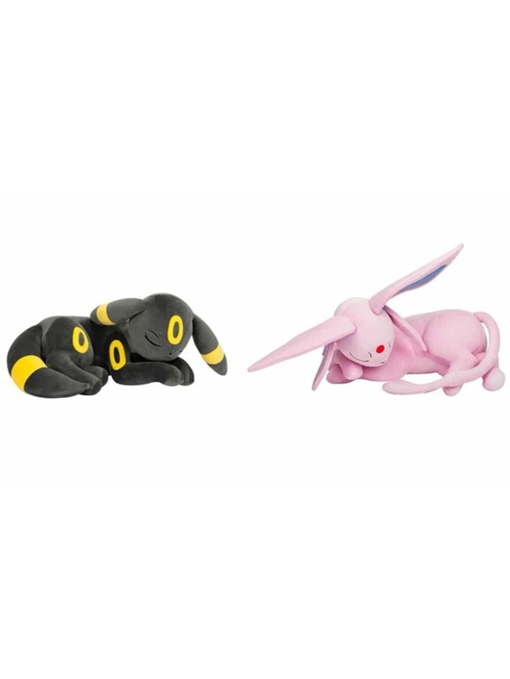 Pokémon UMBREON & ESPEON Sleeping Plush Jazwares 2026 18" NEW W/ Tags